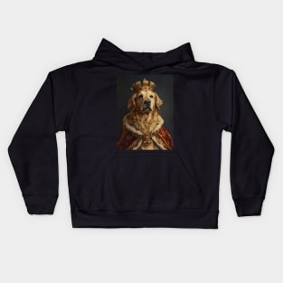 Golden Retriever The King Kids Hoodie